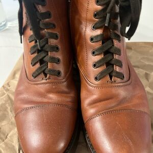 Tan Ankle Boots with Sleek Design